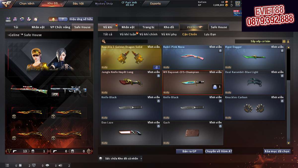 shop acc cf uy tin gia re